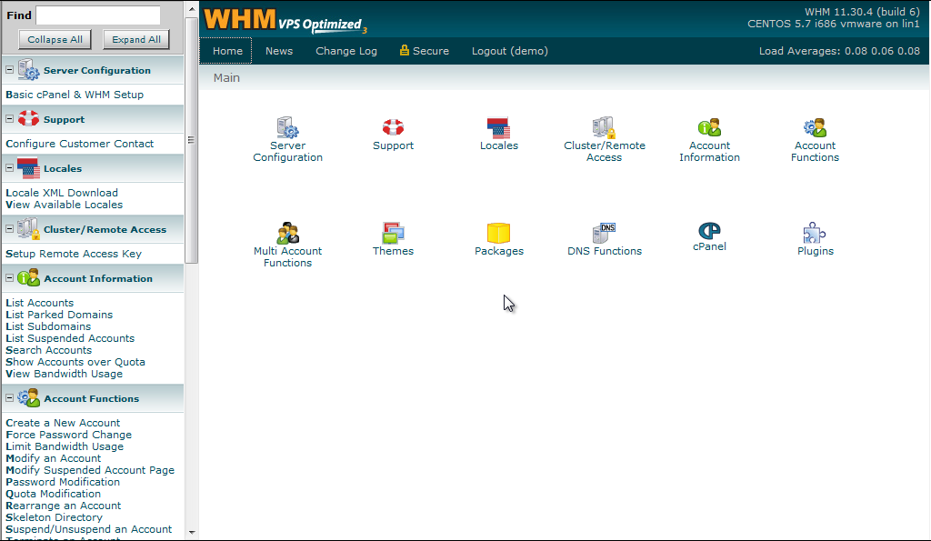 Whm Cpanel üzerinde hosting oluşturma