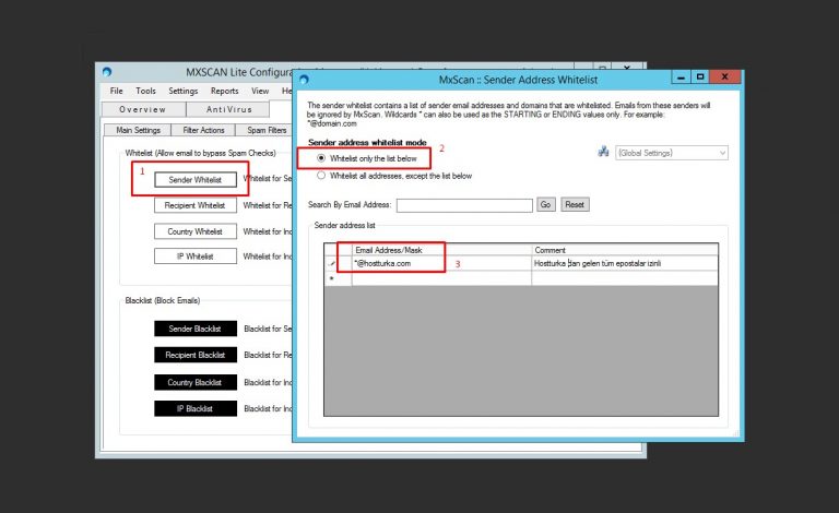 mx scan antispam yazılımı